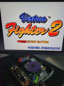 Sega Saturn Console HST-3210 w/ SAROO, FRAM  [For parts]