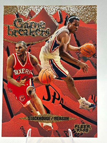 Allen Iverson / Jerry Stackhouse #8 1997 Fleer Game Breakers card