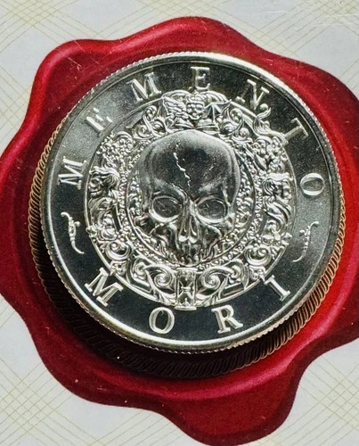 Memento Mori BU Intaglio Mint 1/2 Troy oz .999 Pure Silver Round