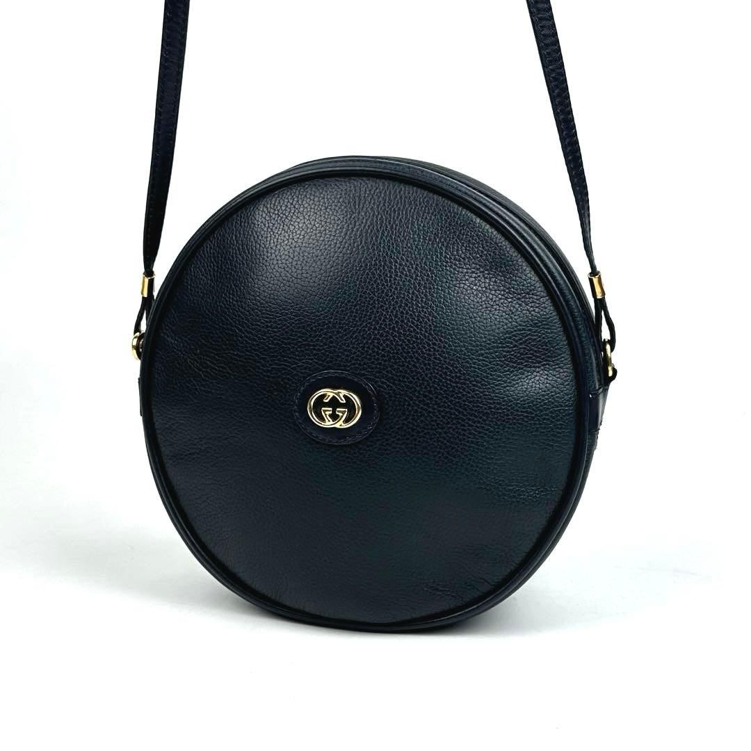 Minimal Interlocking Shoulder Bag Round Shape Gol… - image 12
