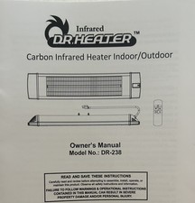 Dr. Heater Dr-238 1500w Carbon Infrared Heater