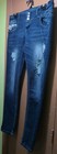 Twentyone Black: Blue, Distressed, Emb., 5 Button Pocket, Stretch Jeans Size7/8R — photo 2
