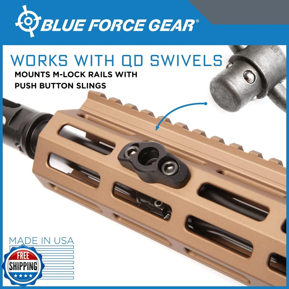 Blue Force Gear M-LOK Sling Mount Quick Detach Ambidextrous QD Connector - Image 2 of 4
