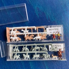 MERTEN BOX HO 2403/ "BAUERNHOF" Konvolut -Vintage-Modellbaufiguren,  TOP ZUSTAND