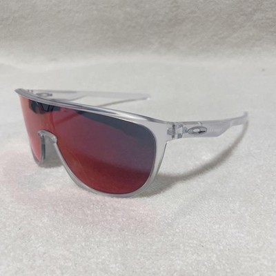 Oakley TRILLBE OO9318 03 Sunglasses Matte Clear Frame Red Iridium Lens