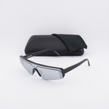 Balenciaga BB0003S 005 Black/Silver Mirror 99-1-140 Sunglasses New Authentic