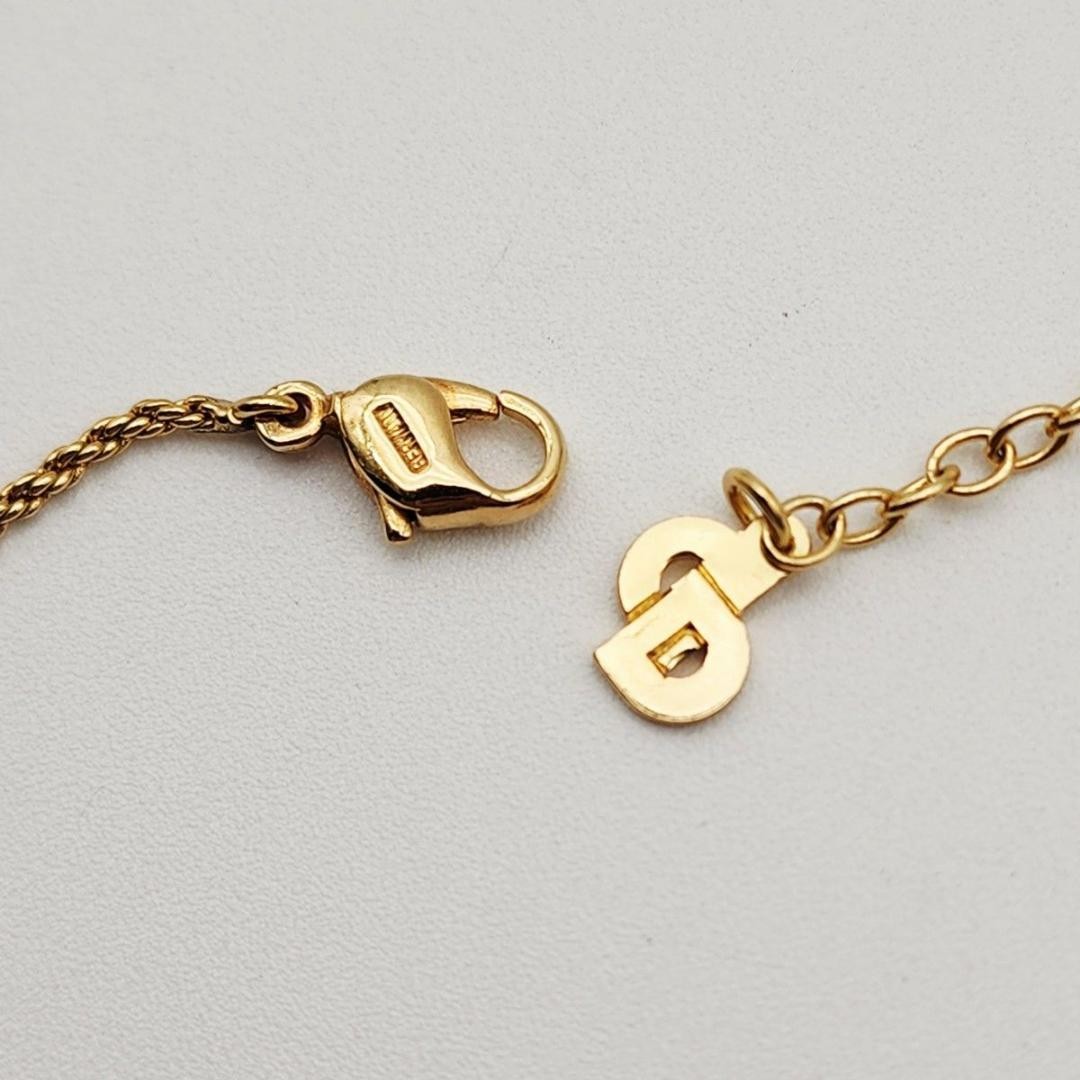 Christian Dior Necklace And Earrings Set Gold Women's From Japan Authentic thumbnail 23