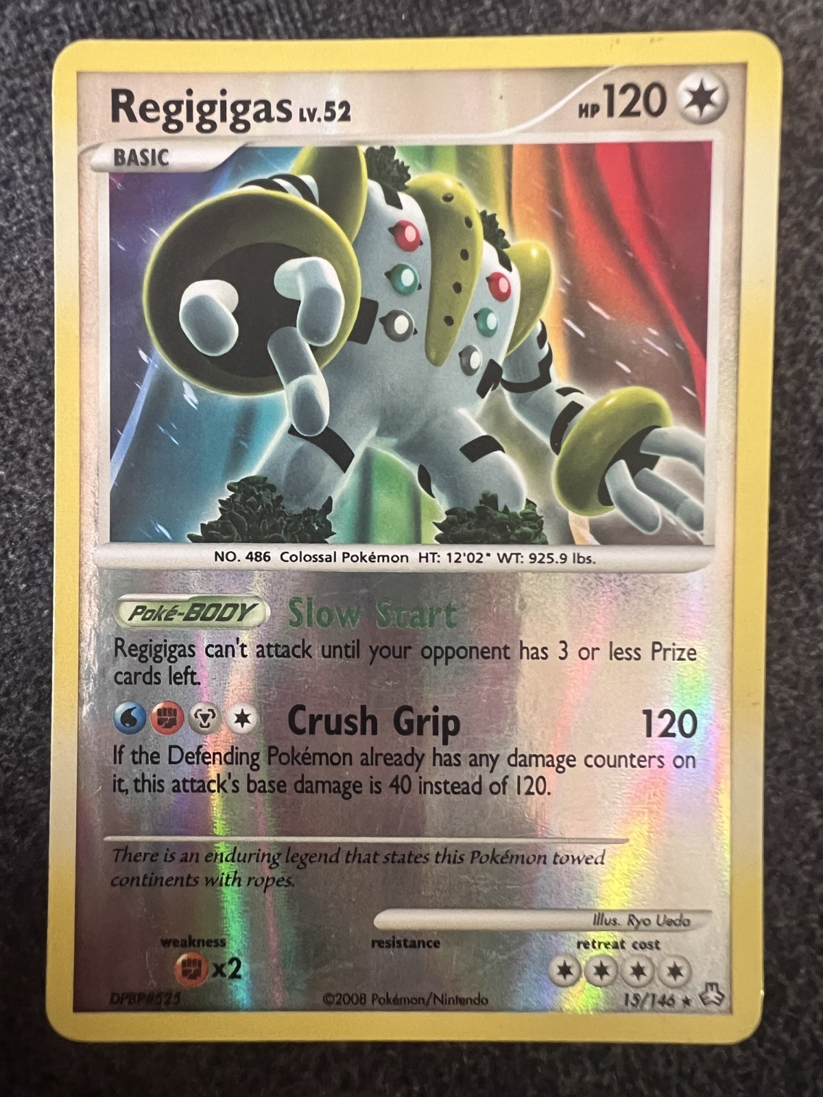 Regigigas 15/146 Reverse Holo Rare Pokemon Card NM