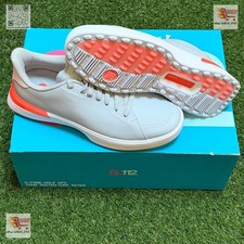G/Fore G4 G.112 Solid Golf Shoe Sneaker    US 9.5    Gray Shocking Orange
