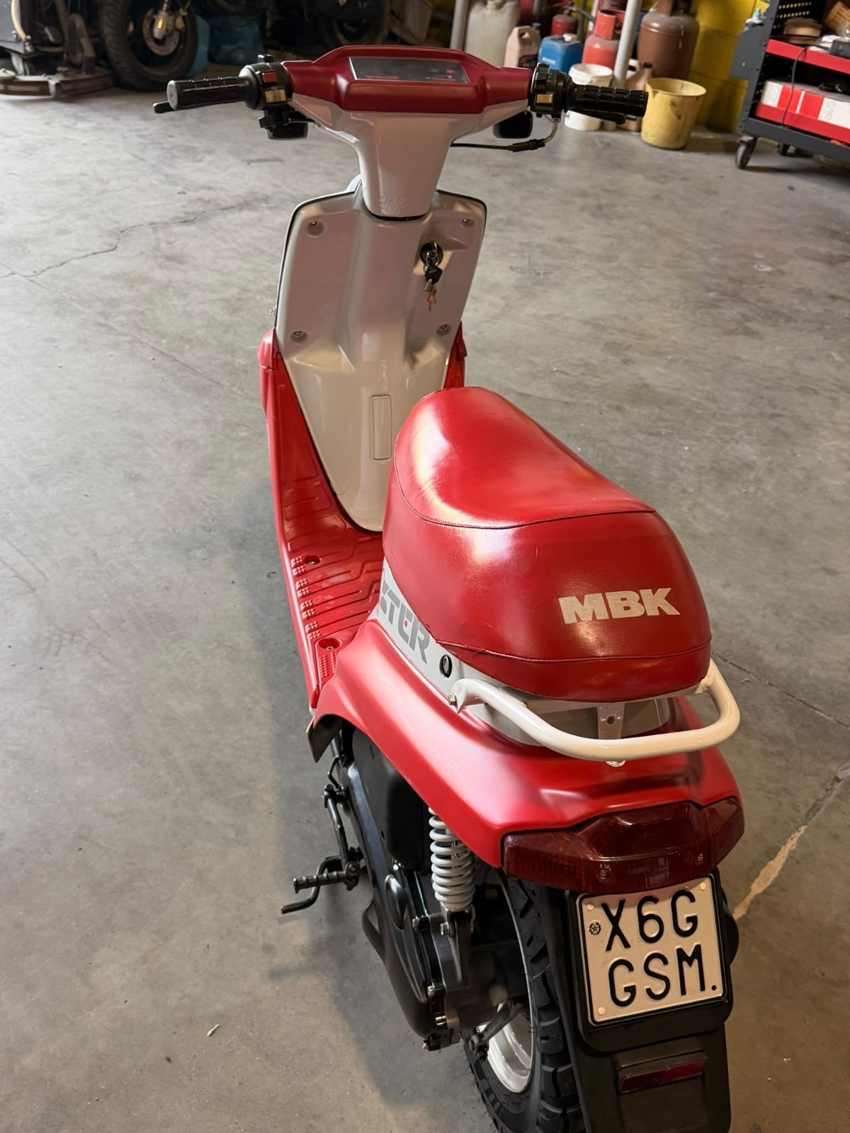 MBK BOOSTER SPIRIT 1993, COLORE ROSSO E BIANCO, COMPLETAMENTE RESTAURATO foto 2