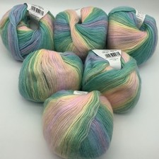 Bundle Variegated Knitting Crochet Yarn 6X100g Balls-As Pictured