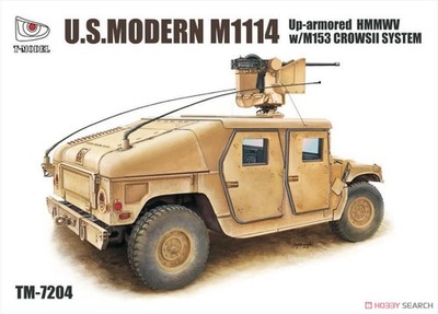 T-Model TM7204 1/72 U.S.HMMWV M1114w/M153 CrowsII Assembled model kit