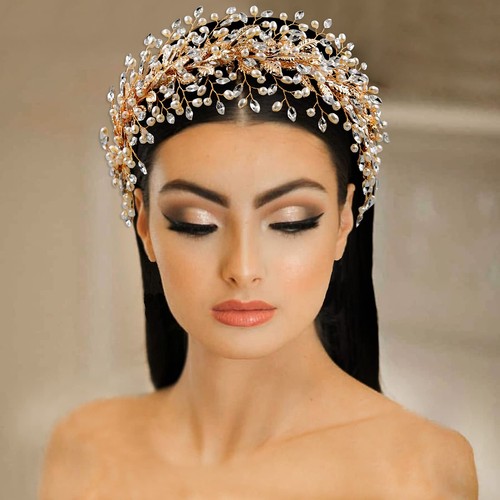 Rhinestone Wedding Hair Band Bridal Headband Wedding Hair Accessories for Bri... - Picture 3 of 6