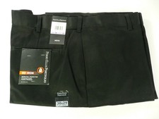 Perry Ellis Men's Portfolio 38x29 No Iron Permanent Crease Black Pants Slacks