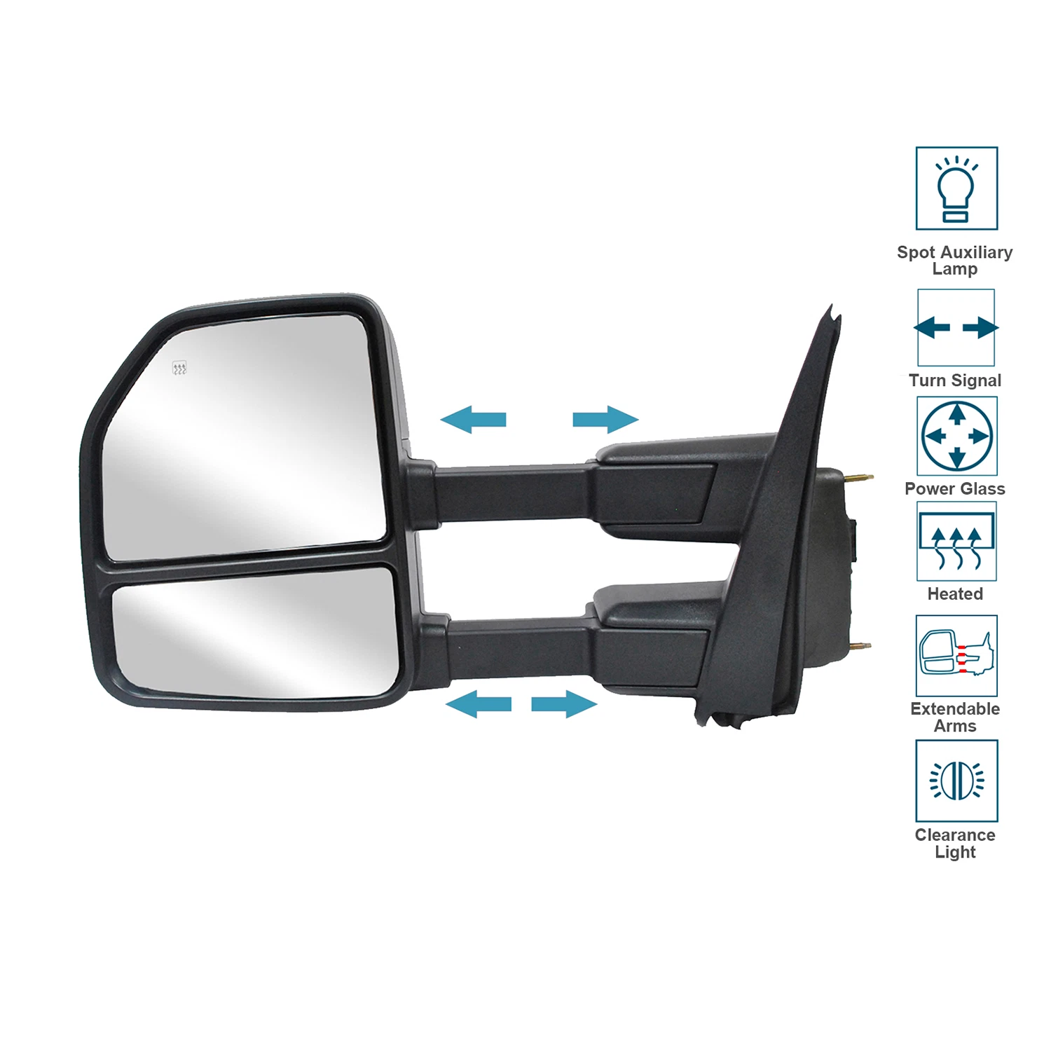 Towing Mirror Power Heated For 2017-2020 Ford F-250 F-350 Super Duty Driver Side
Opens in a new wind