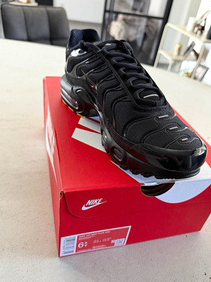 Nike Air Max Plus TN Herren Sneaker Schwarz EU 39 Mesh Low Top Schnürung Neu