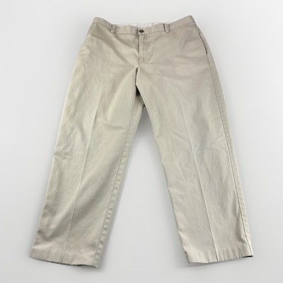 LL Bean Classic Fit Khakis Mens 36x29 Beige Pants Chinos Slacks Trousers READ