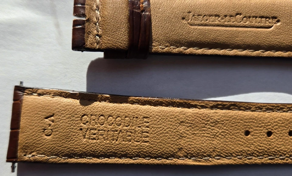Jaeger LeCoultre 19mm x 16mm Brown Alligator Watch Strap Band New Authentic OEM - Image 4 of 4