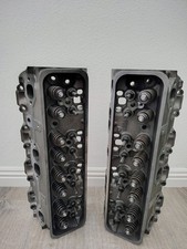 New Sbc Gm Vortec Cylinder Heads High Lift Beehive Springs Large 1.60 Exh Valves