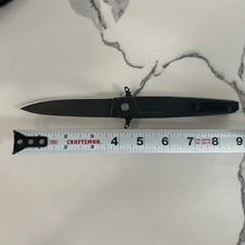 Folding knife, pocket knife, assisted opening, liner lock - black NEW