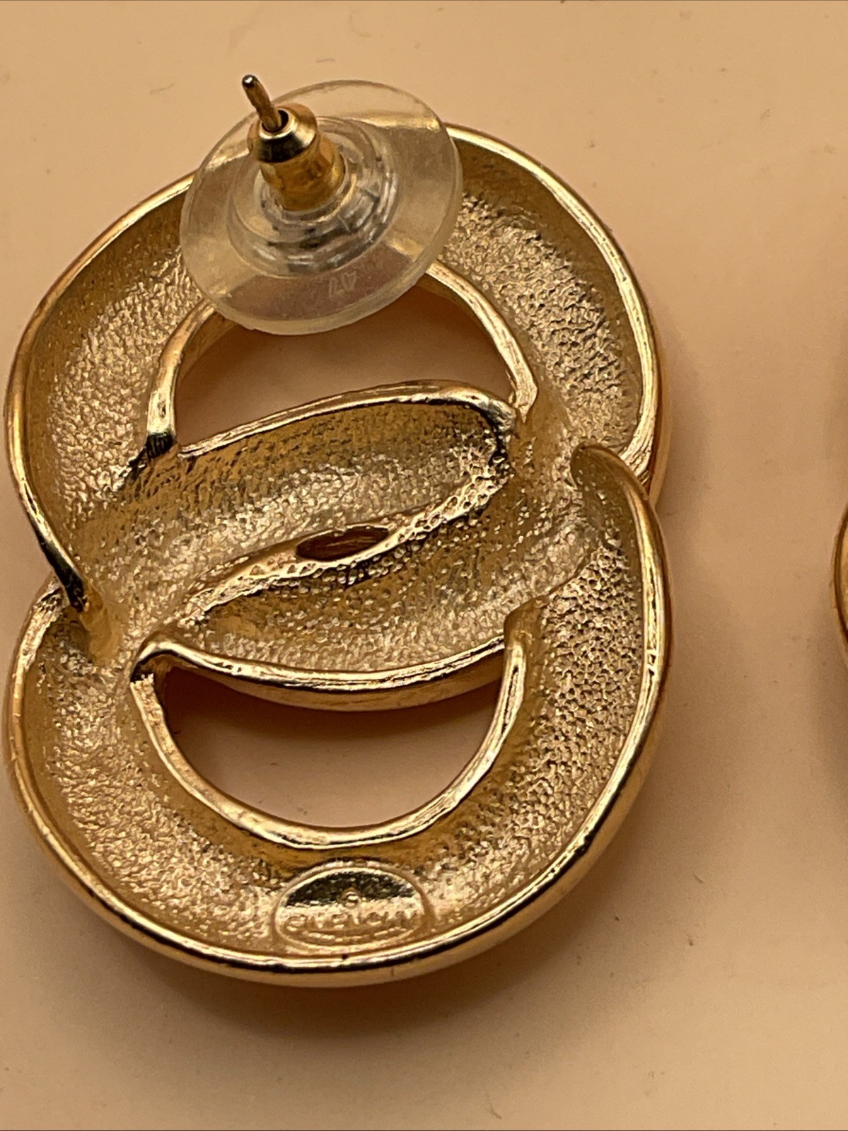 Givenchy Double Loop Figure Eight Stud Earrings (… - image 2