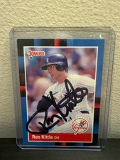 Ron Kittle 1988 Donruss AUTO #422 New York Yankees
