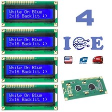 4pcs 1602 BLUE LCD 16x2 HD44780 Character Display Module For Arduino lcd1602