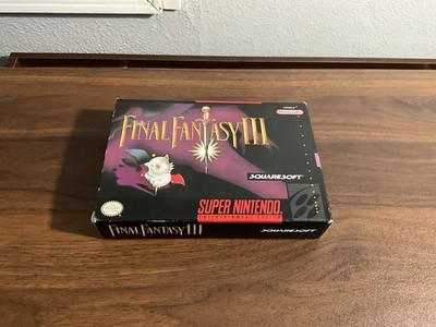 Final Fantasy III 3 iii FF - Super Nintendo SNES RPG Map Poster Box Complete 