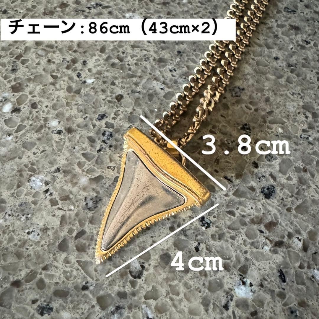 GIVENCHY Sharktooth Necklace Jewelry Gold Vintage Rare Limited Japan thumbnail 5