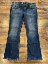 Wrangler Women's Retro Mae Mid Rise Stretch Boot Cut Jeans 19x34 New