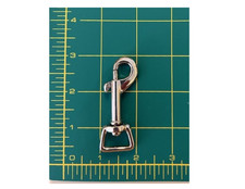 5/8" Swivel Snap Hook, Nickel Plated Zinc-Diecast for 5/8" Webbing Dog Leash