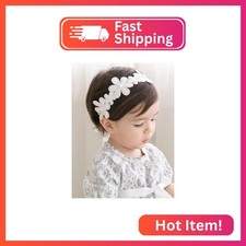 ICKEYOU Baby Girls Flower Headbands Cute Kids Christening Headband Soft Lace Hai
