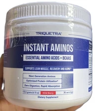 Triquetra Instant Aminos EAA+BCAA Next Generation Aminos - Lemon Lime Flavor