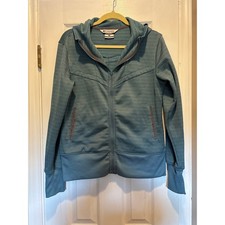 Columbia Women's Park View Grid Fleece Full-Zip Hoodie Jacket - Teal Size Large