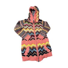 Missoni Target Girls 3T Chevron Cardigan Sweater Full Zip Up with Hood