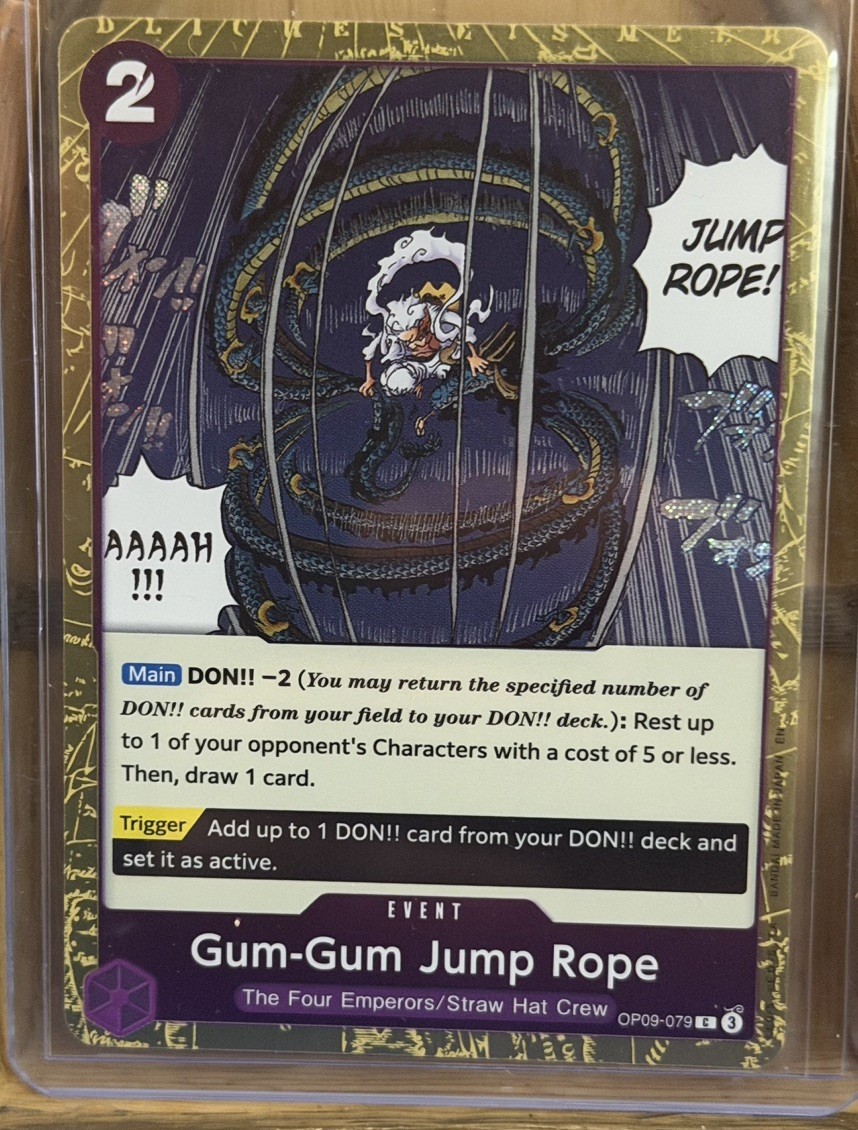 Gum-Gum Jump Rope (Pirate Foil) OP09-079 C One Piece Premium Booster Best Vol. 2