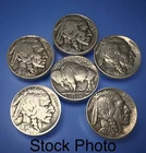 Lot of (5) BUFFALO Indian Head Nickel Coins 💥💥FULL DATES 💥💥- Assorted Years!