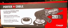 Porter Cable 7346SP 6" Variable Speed Random Orbit Sander PSA Pad + Polish Pad