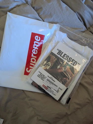 SUPREME BÉNIS DVD & TEE BUNDLE BLANC taille L FW18 SHIRT T SHIRT