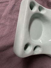 Vintage SeaFoam Green Ceramic Tile-In Mount Toothbrush  Cup Holder GUC Vintage