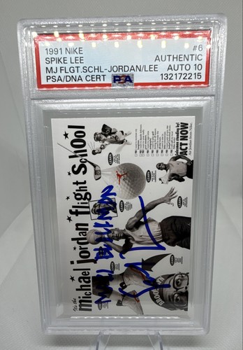 1991 Nike Michael Jordan / Mars Blackmon - Spike Lee Auto PSA 10