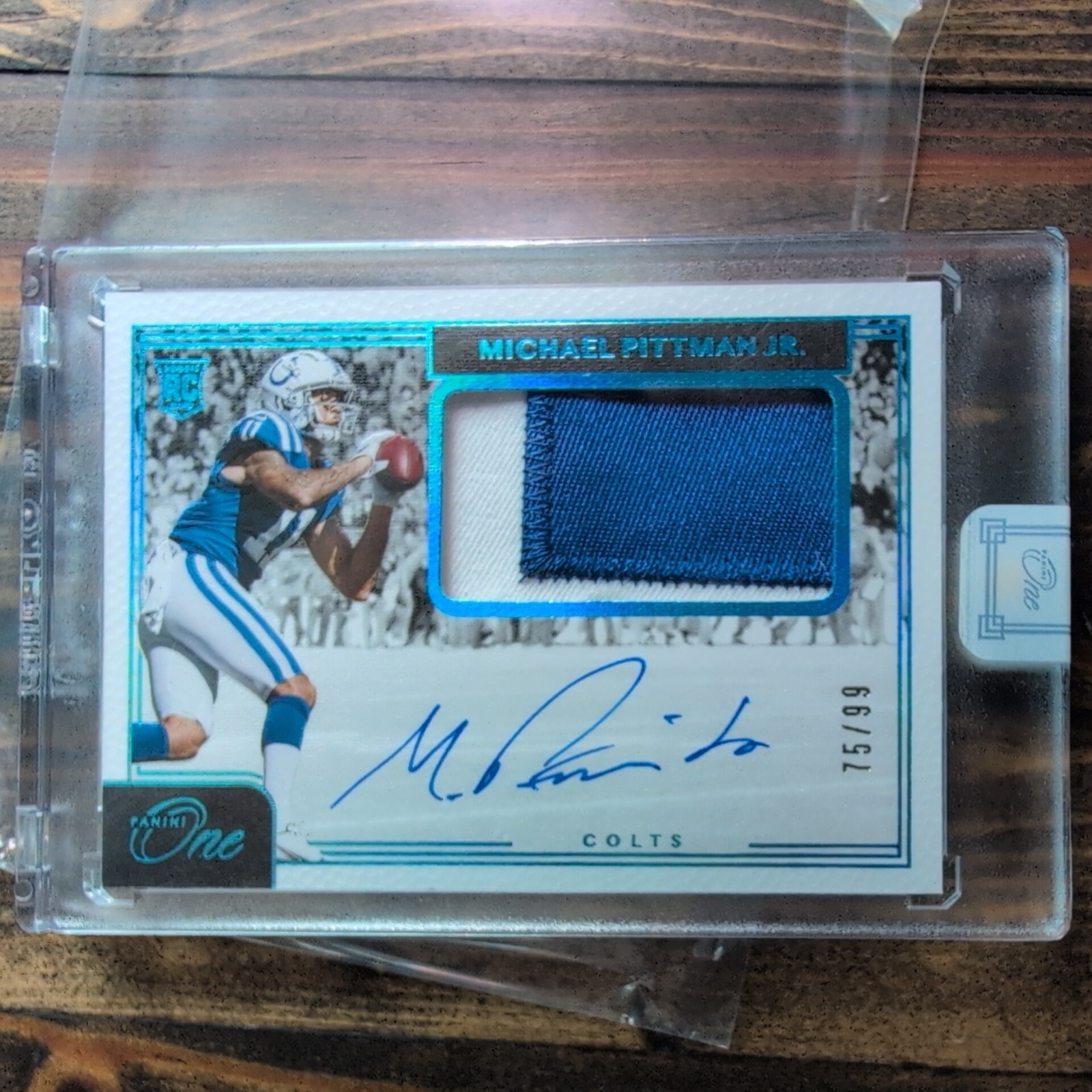 Michael Pittman Jr. Panini One #22 Patch Autograph