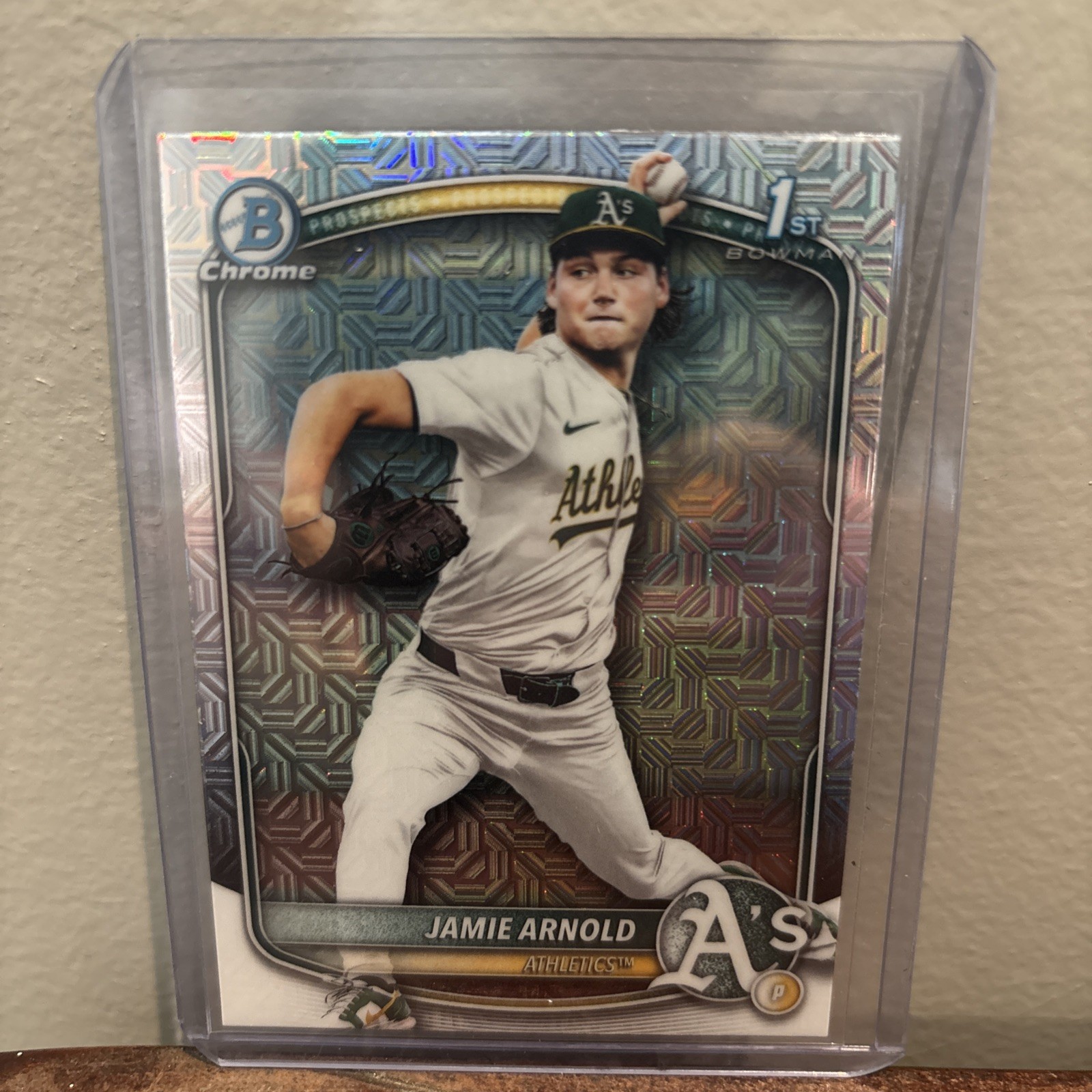 2025 Bowman Draft - Chrome Jamie Arnold #BDC-30 Mojo Refractor (RC)