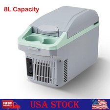 8L Portable Electric Cooler Warmer 12V DC Car Refrigerator Plug-in CoolingFridge