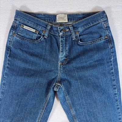 C.E. Schmidt Jeans Womens 29x30 Blue Medium Wash Flared Bootcut Workwear Stretch