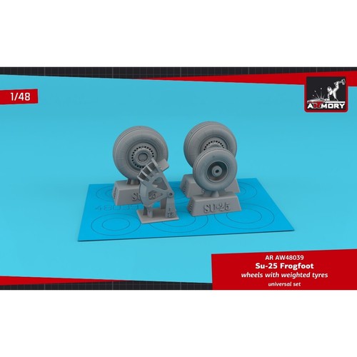 Armory Models AR AW48039 Scale 1:48 Sukhoj Su25 Frogfoot wheels w/weighted tyres - Picture 9 of 24
