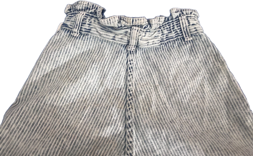 Vintage OshKosh Bgosh Shorts Size 8 Medium Wash Denim Striped - Picture 8 of 10