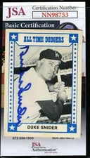 Duke Snider JSA Coa Autograph 1980 TCMA Hand Signed