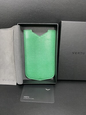 Original New Case Brand Vertu Constellation V, EMERALD KARUNG LEATHER CASE