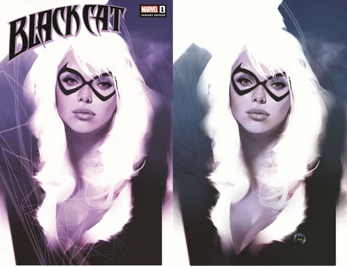2x BLACK CAT 1 BEN OLIVER JETPACK COMICS FORBIDDEN PLANET EXCL;VIRGIN Marvel HOT